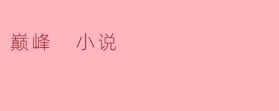 巅峰 小说
